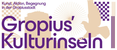 Grafikbanner „Gropius' Kulturinseln