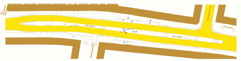Standort der Skulpturen in Neukölln