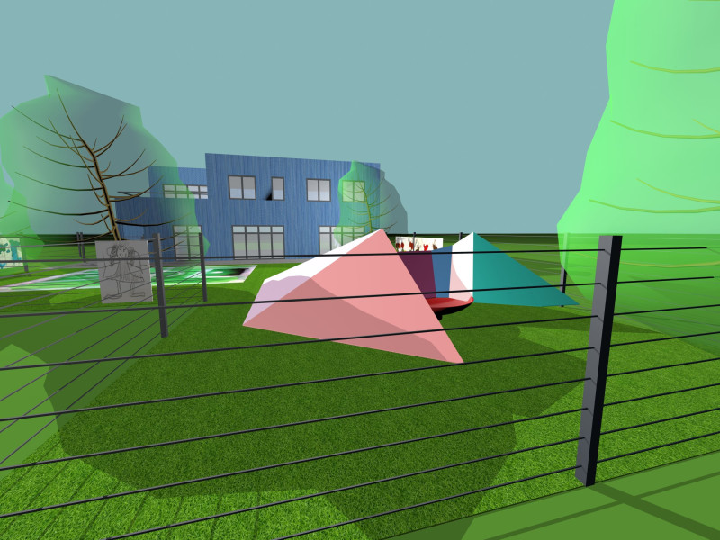 Kubistischer Vulkangarten